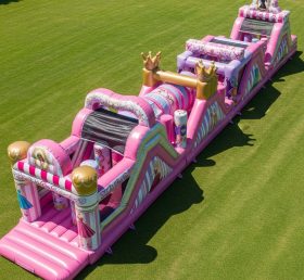 T7-4104 Barbie Theme Inflatable Obstacle...
