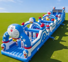 T7-4165 Doraemon Theme Inflatable Obstac...