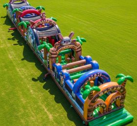 T7-4472 Zootopia Theme Inflatable Obstac...