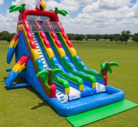 T8-5424 Parrot Theme Inflatable Water Sl...