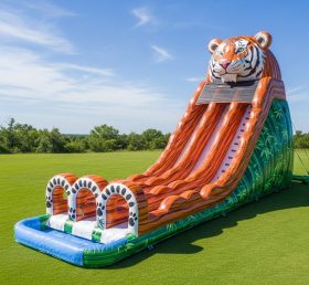 T8-5432 Tiger Theme Inflatable Water Sli...
