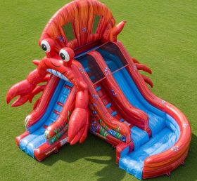 T8-5515 Crab Theme Inflatable Water Slid...