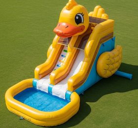 T8-5555 Duck Theme Inflatable Water Slid...