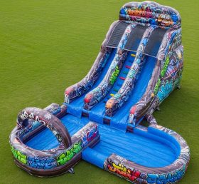 T8-5615 Graffiti Theme Inflatable Water ...