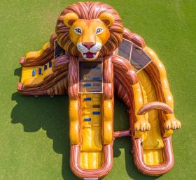 T8-5662 Lion Theme Inflatable Water Slid...