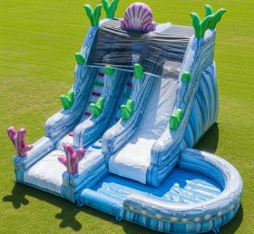 T8-5679 Mermaid Theme Inflatable Water S...