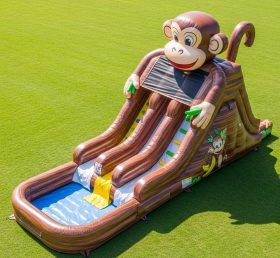 T8-5689 Monkey Theme Inflatable Water Sl...