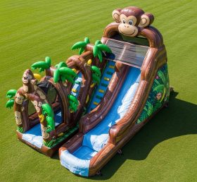 T8-5690 Monkey Theme Inflatable Water Sl...