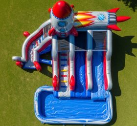 T8-5791 Rocket Theme Inflatable Water Sl...