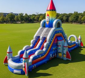 T8-5792 Rocket Theme Inflatable Water Sl...