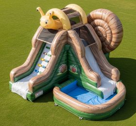 T8-5809 Snail Theme Inflatable Water Sli...