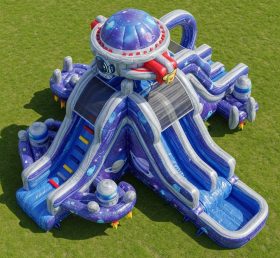 T8-5819 Space Theme Inflatable Water Sli...