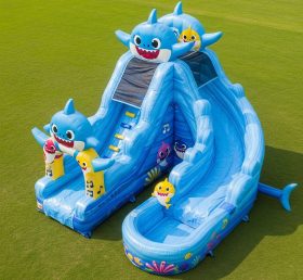 T8-7121 Baby Shark Theme Inflatable Wate...