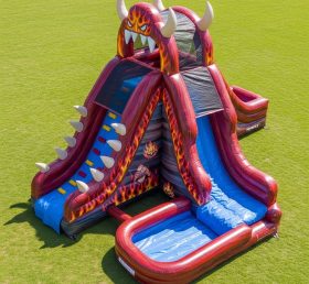T8-7161 Blaze Monster Theme Inflatable W...