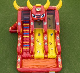 T8-7166 Blaze Monster Theme Inflatable W...