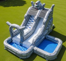 T8-7256 Gundam Theme Inflatable Water Sl...