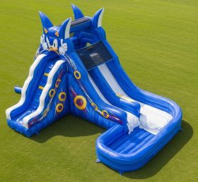 T8-7471 Sonic Theme Inflatable Water Sli...