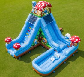 T8-7553 The Smurfs Theme Inflatable Wate...