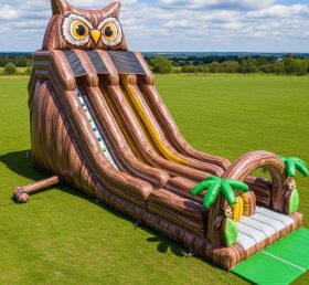 T8-7799 Owl Theme Inflatable Slide