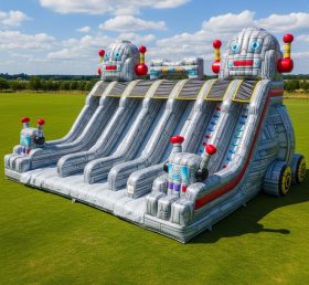 T8-7814 Robot Theme Inflatable Slide