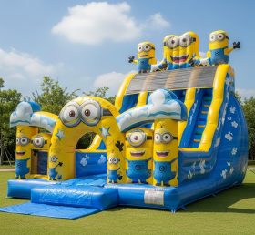 T8-8735 Minions Theme Inflatable Dry Sli...