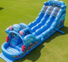 T8-9218 Ocean Theme Inflatable Water Sli...