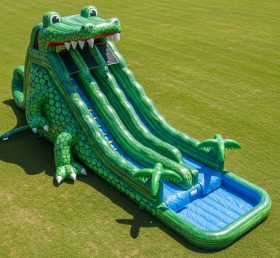 T8-9235 Crocodile Inflatable Water Slide