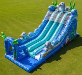 T8-9246 Seal Theme Inflatable Water Slid...