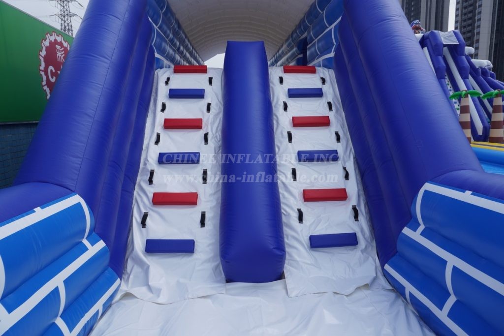 Pool2-815 Pirates Theme Inflatable Water Park Complex with Giant Slides & Pools