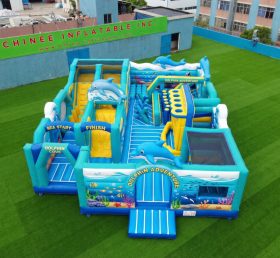 GF3-310 Dolphin Theme Inflatable Park