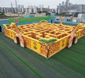 MAZE1-63 Giraffe Theme Inflatable Maze