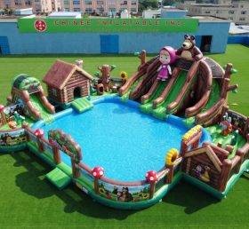 Pool3-758 Masha and the Bear Theme Pool ...