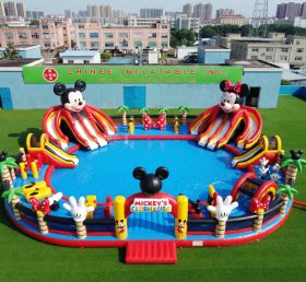 Pool3-759 Mickey & Minnie Theme Pool Wat...