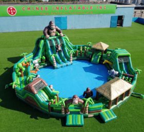Pool3-809 King Kong Theme Pool Water Par...