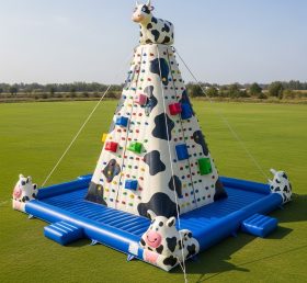 T11-4551 Cow Theme Inflatable Climbing W...