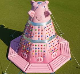 T11-4667 Pig Theme Inflatable Climbing W...