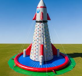 T11-4684 Rocket Theme Inflatable Climbin...