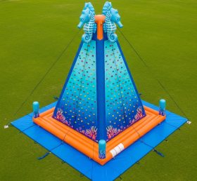 T11-4687 Seahorse Theme Inflatable Climb...