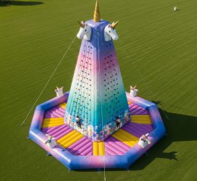 T11-4716 Unicorn Theme Inflatable Climbi...