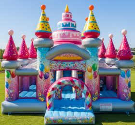 T5-2574 Birthdays Theme Inflatable Castl...