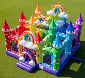 T5-2726 Rainbow Theme Inflatable Castles