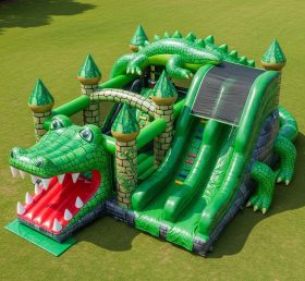T5-2875 Crocodile Theme Inflatable Castl...