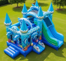 T5-2894 Dolphin Theme Inflatable Castles