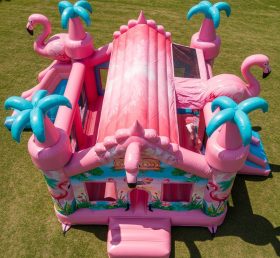 T5-2938 Flamingo Theme Inflatable Castle...
