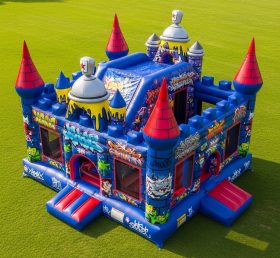 T5-2952 Graffiti Theme Inflatable Castle...