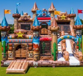 T5-3126 Wild West Theme Inflatable Castl...