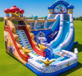 T8-9270 Aladdin-Themen aufblasbare Wasserrutsche