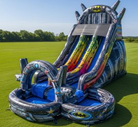 T8-9274 Batman Thema Aufblasbare Wasserrutsche