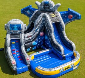 T8-9276 Batman Thema Aufblasbare Wasserrutsche