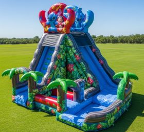 T8-9289 Lilo & Stitch Thema Aufblasbare Wasserrutsche